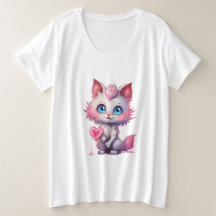 Lief katje – Kawaii Pastel Kat T-shirt
