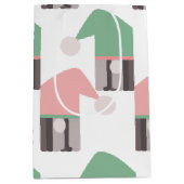 Lief Kerst Kabouter Roze Groene Hoed Medium Cadeauzakje (Voorkant)