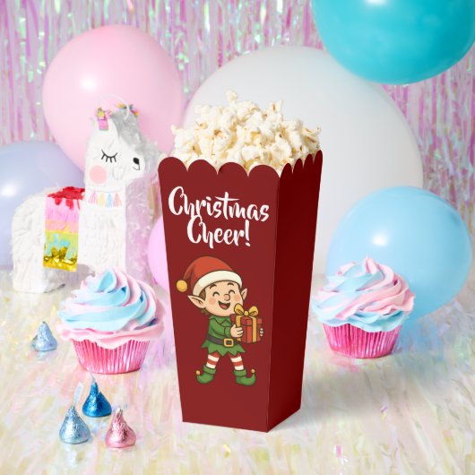 Lief Kerstelfje met Cadeau Doos Bedankdoosjes (Feest)