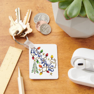 Lief Kerstfeest, Lichtjes en Sterren met Vakantiet Sleutelhanger