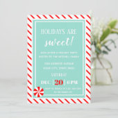 Lief kerstfeest | Pepermunt Kerstfeest Kaart (Staand voorkant)