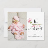 Lief kerstkaart Spa meisje foto  (Voorkant)