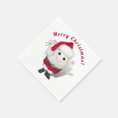Lief Kerstman Eiertje - Buitengewone Kerst Servet (Hoek)