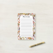 Lief Kerstmis Gingerbread Man Candy Cane Delight Post-it® Notes (Op bureau)