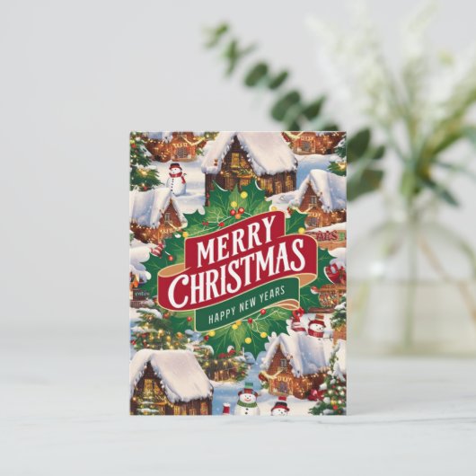 Lief Kerstmis Groet Briefkaart (Staand voorkant)