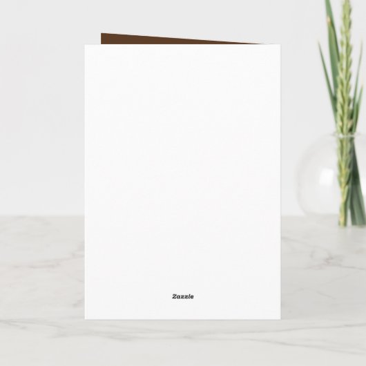 Lief Khaki Aquarel Hart 13e Verjaardag Kaart (Achterkant)