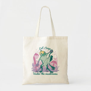 Lief Kikkerechtpaar met Paddenstoelen Dans Tote Bag