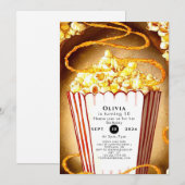 Lief Kinderen Popcorn Verjaardag Kaart (Voorkant / Achterkant)