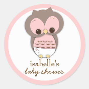 Lief klein baby meisje uil gunst Sticker