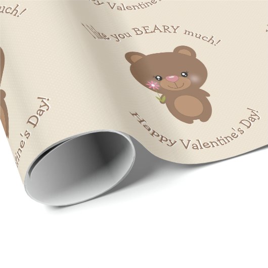 Lief klein Beer Cadeaupapier (Rol Hoek)