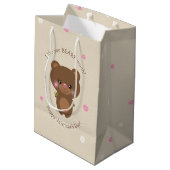 Lief klein Beer Medium Cadeauzakje (Achterkant Gekanteld)
