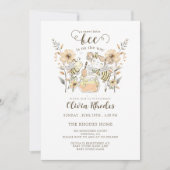 Lief klein bijenmeisje Baby shower Kaart (Voorkant)