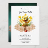 Lief klein eendje kaart (Voorkant / Achterkant)