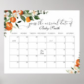 Lief klein Guess de bevallingsdatum kalender Poste Poster (Voorkant)