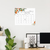Lief klein Guess de verwachte datum kalender Poste Poster (Thuiskantoor)