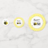 Lief klein honing bij 1e verjaardag party foto confetti (Voorkanten)