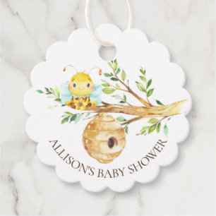 Lief klein honingbij Baby shower gunst Bedankjes Labels