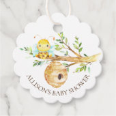Lief klein honingbij Baby shower gunst Bedankjes Labels (Voorkant)
