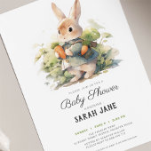 Lief klein konijntje baby shower kaart