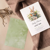 Lief klein konijntje baby shower kaart