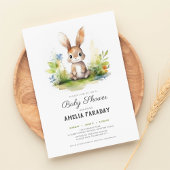 Lief klein konijntje baby shower kaart