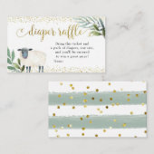 Lief klein lam groen luier loterij informatiekaartje (Voorkant / Achterkant)