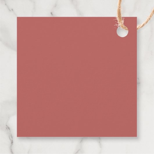 Lief klein lamsblos roze rozen groen bedankjes labels (Achterkant)