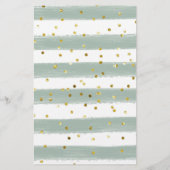 Lief klein lamsgroen Baby shower Baby kenmerken (Achterkant)