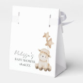 Lief klein lamsgroen dank u bedankdoosjes (Achterkant)