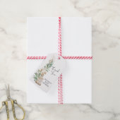 Lief klein lamsgroen dank u cadeaulabel (Met Touw)