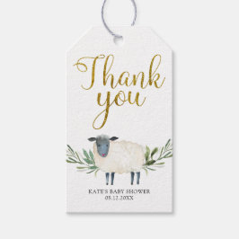 Lief klein lamsgroen dank u Label Cadeaulabel