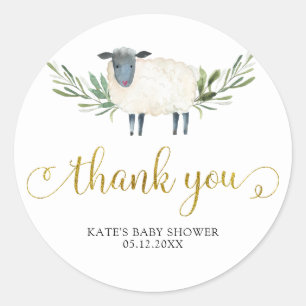 Lief klein lamsgroen dank u Sticker