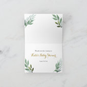 Lief klein lamsgroen gevouwen Kaart (Binnen)