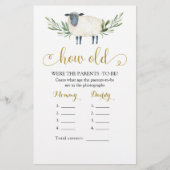 Lief klein lamsgroen Hoe oude ouders (Voorkant)