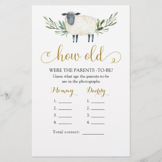 Lief klein lamsgroen Hoe oude ouders (Voorkant)