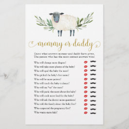 Lief klein lamsgroen mammie of papa