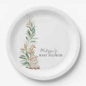 Lief klein lamsgroen op maat papieren bordje (Voorkant)