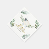 Lief klein lamsgroen papier servet (Hoek)