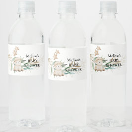 Lief klein lamsgroen waterfles etiket