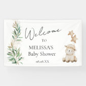 Lief klein lamsgroen welkomstbord banner (Horizontaal)