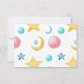 Lief klein meisje Baby shower dank u kaart (Achterkant)