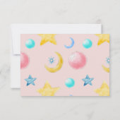 Lief klein meisje Baby shower dank u kaart (Achterkant)