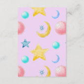 Lief klein meisje Baby shower dank u kaart (Achterkant)