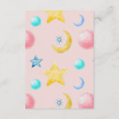 Lief klein meisje Baby shower dank u kaart (Achterkant)