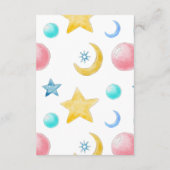 Lief klein meisje Baby shower dank u kaart (Achterkant)