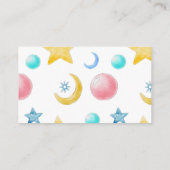 Lief klein meisje Baby shower luier loterij Informatiekaartje (Achterkant)