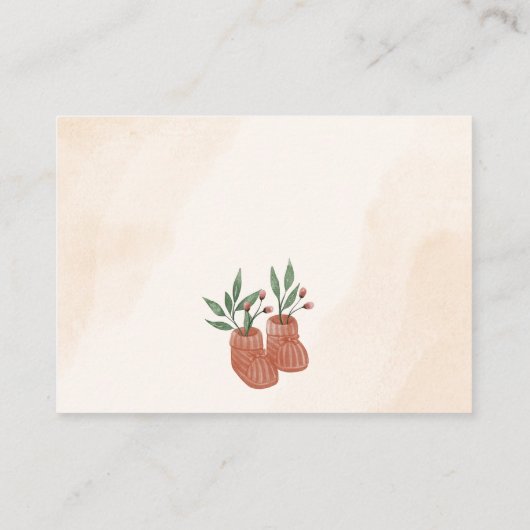 Lief klein meisje boho kleding boeken voor Baby Informatiekaartje (Achterkant)