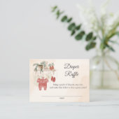 Lief klein meisje boho kleding luier rafel informatiekaartje (Staand voorkant)