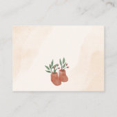 Lief klein meisje boho kleding luier rafel informatiekaartje (Achterkant)