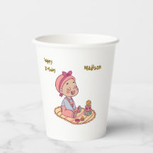 Lief klein meisje Gefeliciteerd verjaardag